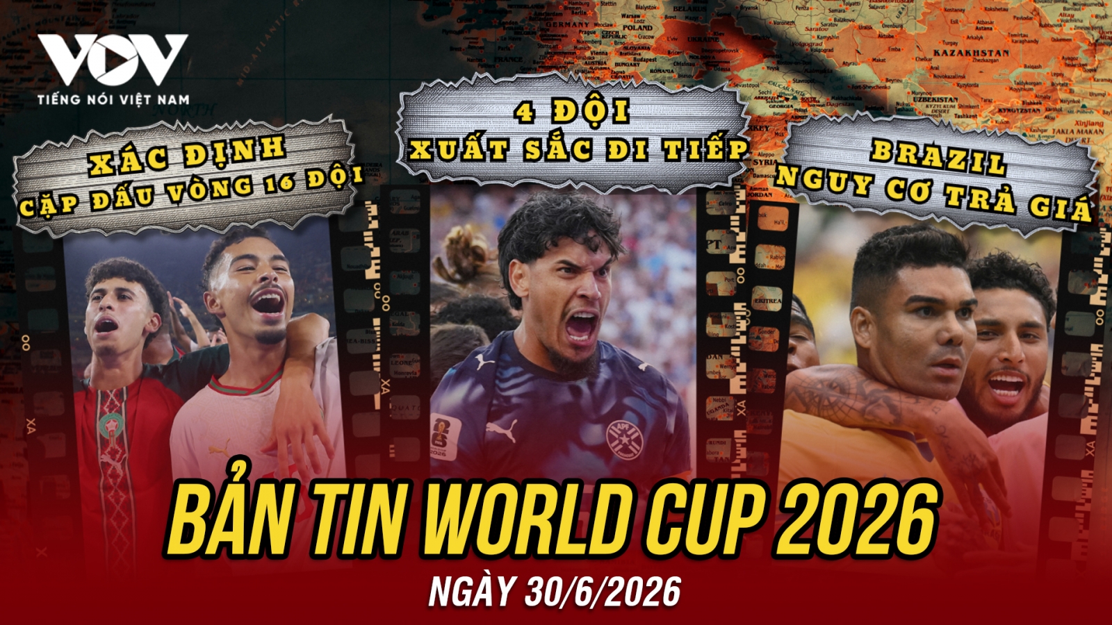 Bản tin World Cup 2026 hôm nay 30-6: Bốn đội đi tiếp, Brazil nguy cơ trả giá đắt